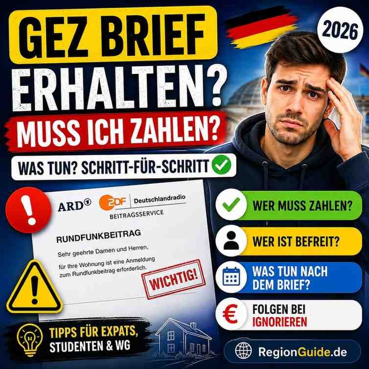 GEZ Brief erhalten – Muss ich zahlen? Schritt-für-Schritt erklärt