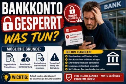 Bankkonto gesperrt: 7 wichtige Schritte, die Sie jetzt tun sollten