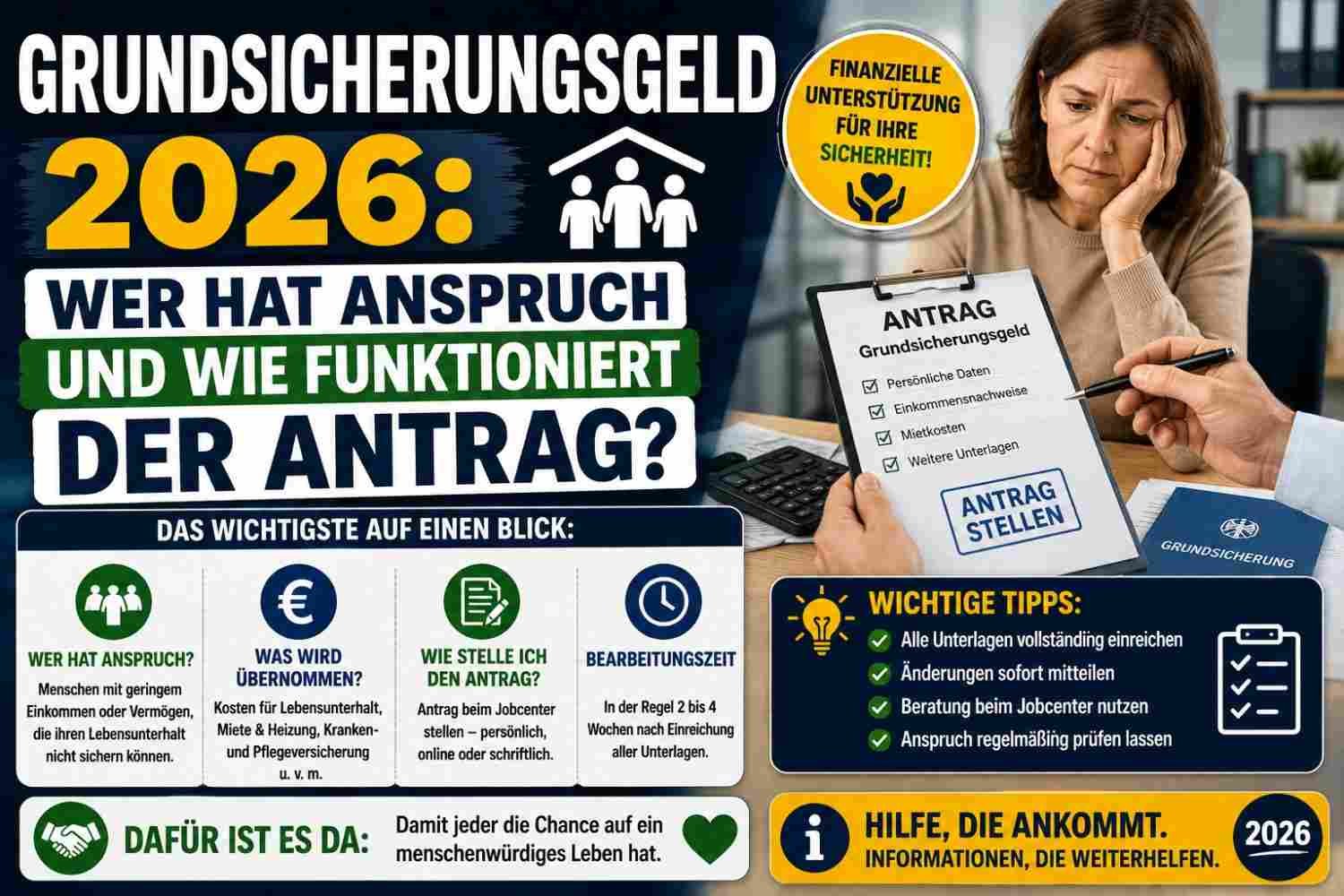 Grundsicherungsgeld 2026 ist mehr als eine neue Bezeichnung für eine alte Leistung.